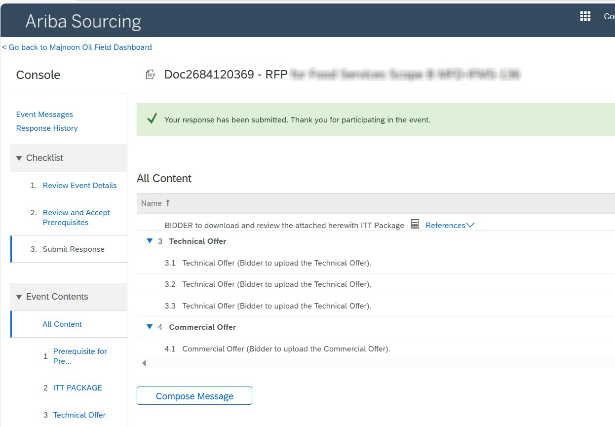 التقديم الاحترافي على المناقصات